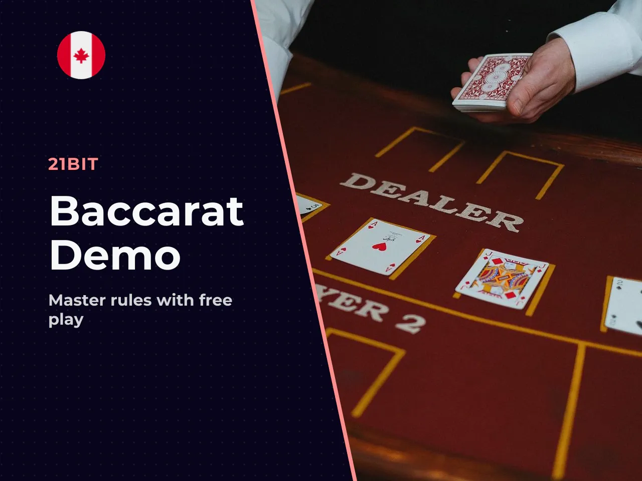 Baccarat demo for learning the rules