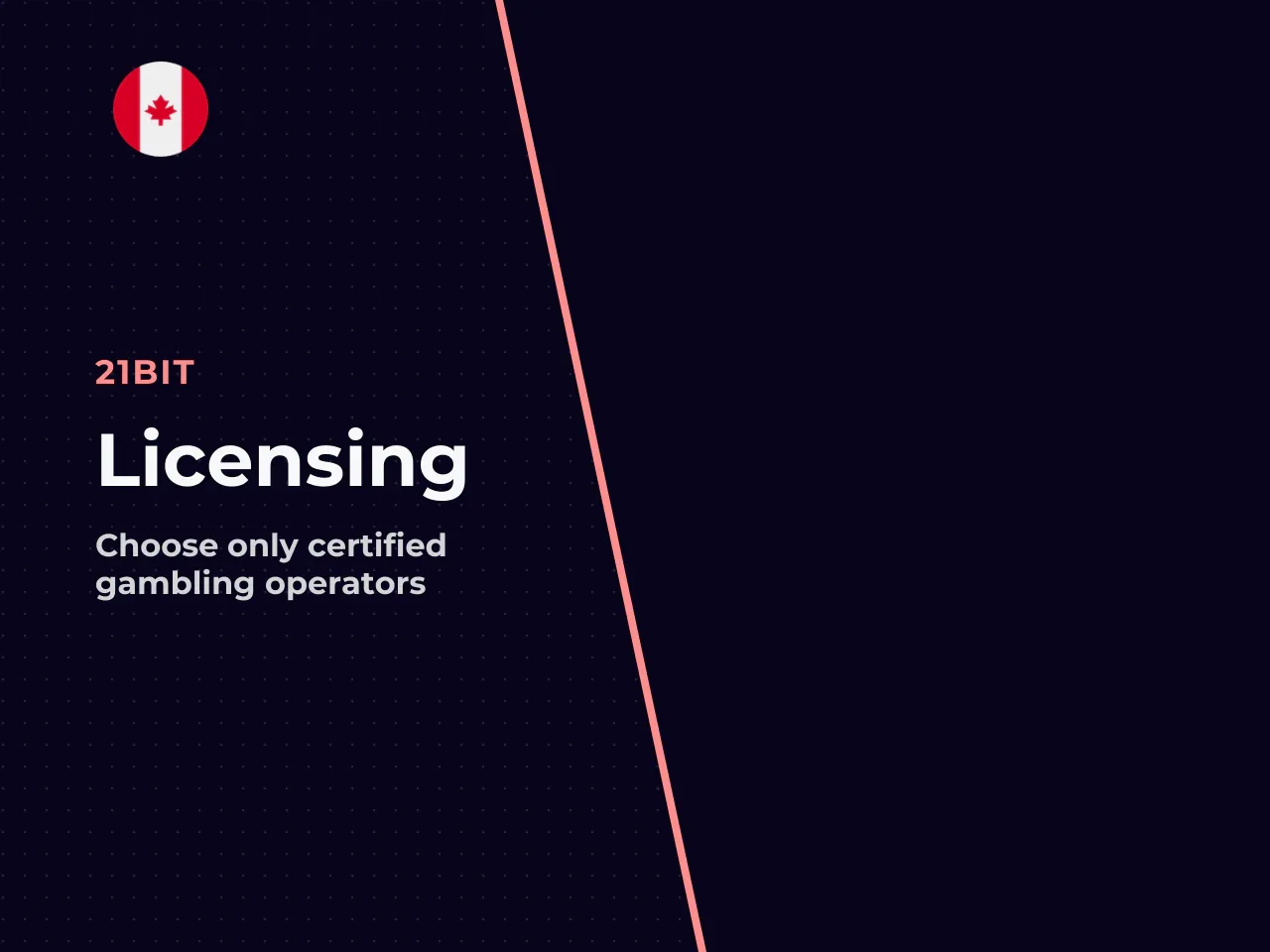 1. Select a licensed operator. Verify