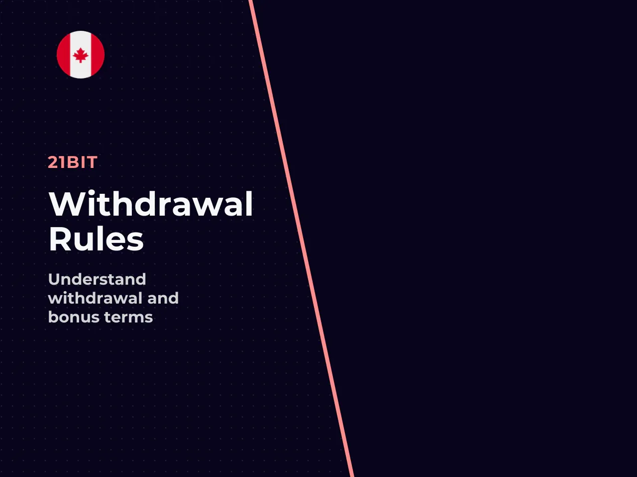 Important read bonus and withdrawal terms