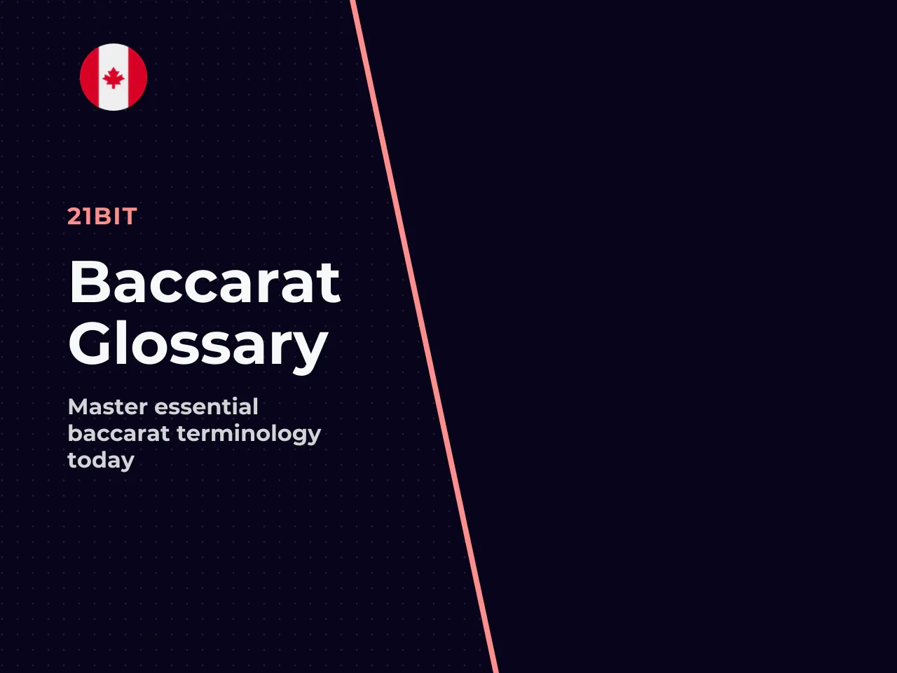 Baccarat glossary