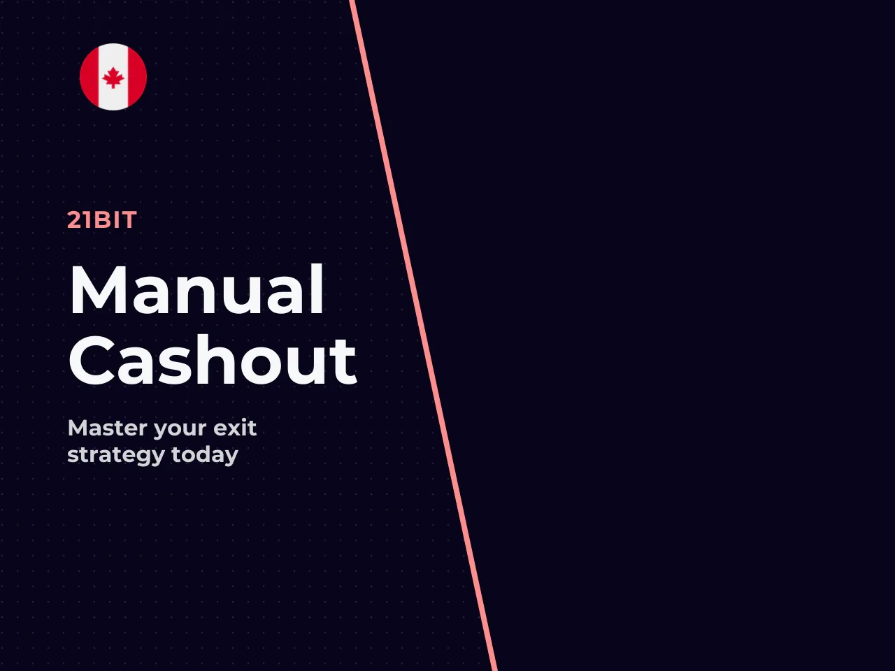 Manual cash out risk, reward and